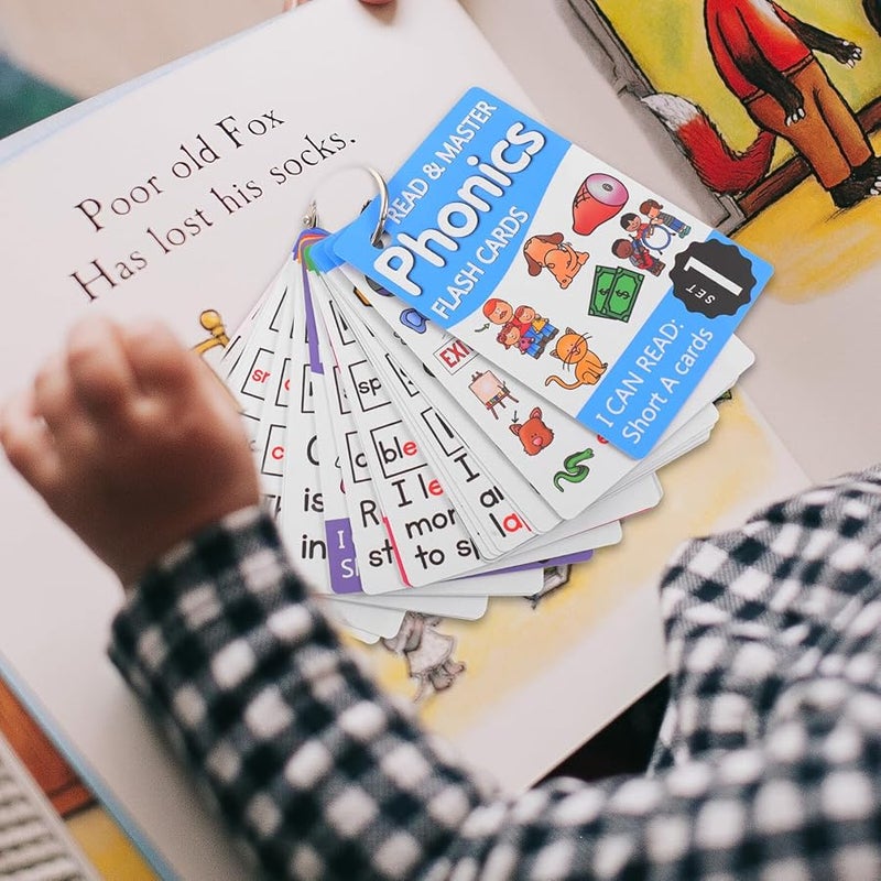 بطاقات الفلاش الصوتية مع حلقات معدنية لعبة مطابقة الحروف الإملائية للأطفال التعلم المبكر - Image 4